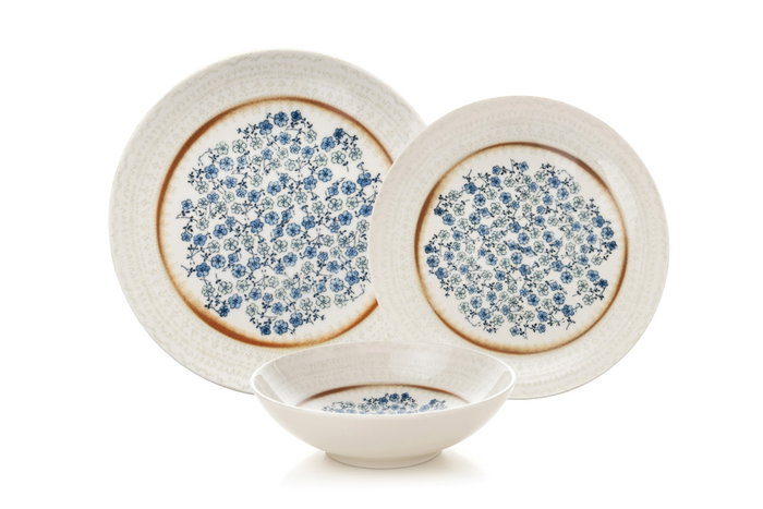 Hermia Vajilla de Porcelana Multicolor de 24 Piezas